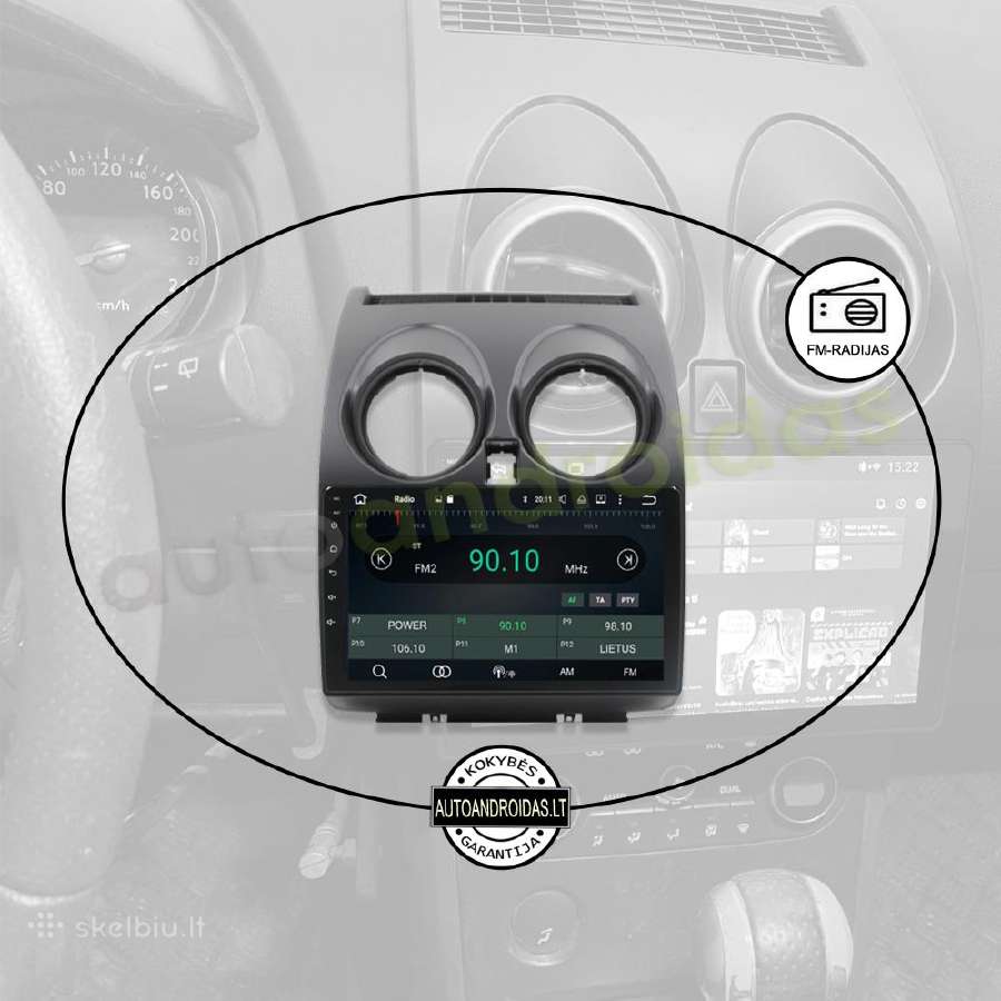 Nissan Qashqai 2006-13 Android multimedia GPS/WiFi - nuotraukos Nr. 4