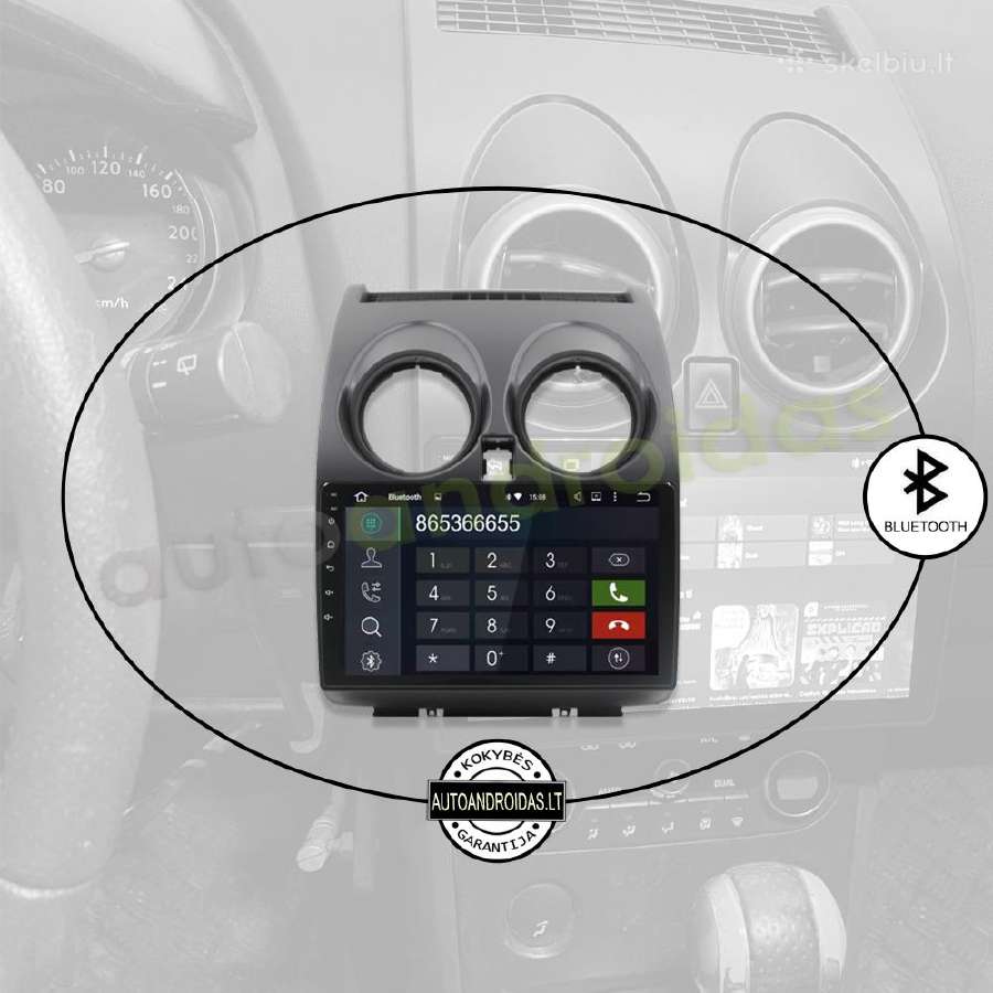 Nissan Qashqai 2006-13 Android multimedia GPS/WiFi - nuotraukos Nr. 5