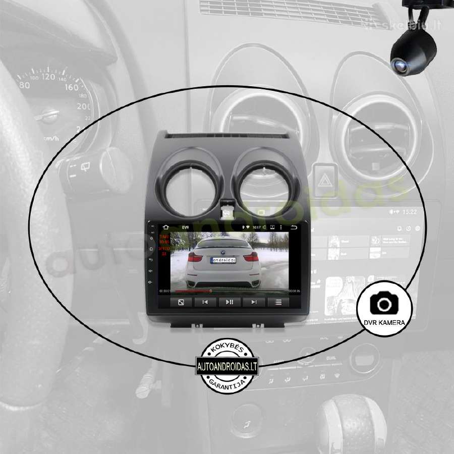 Nissan Qashqai 2006-13 Android multimedia GPS/WiFi - nuotraukos Nr. 8