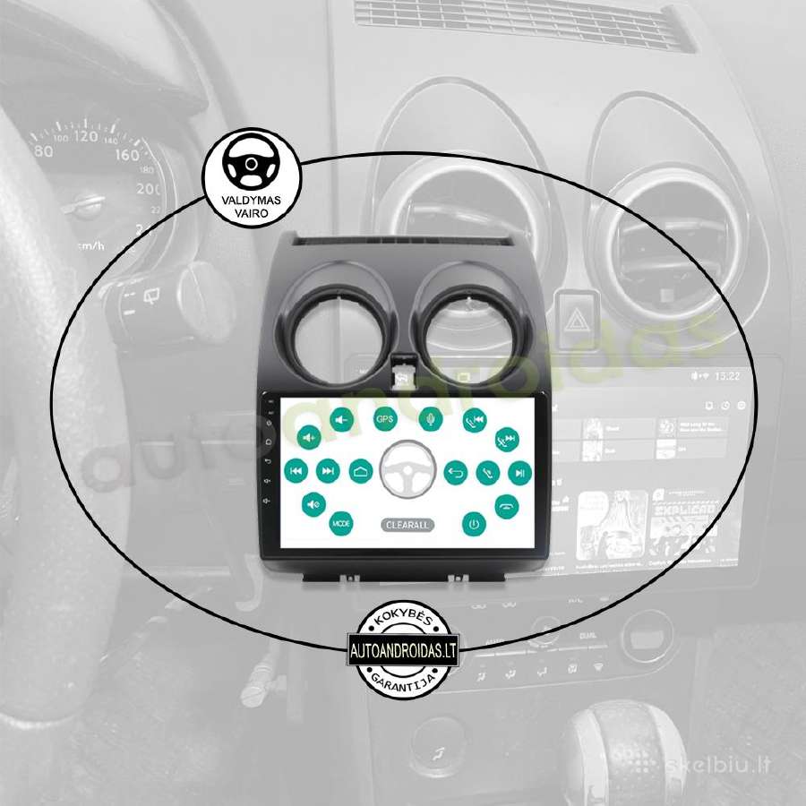 Nissan Qashqai 2006-13 Android multimedia GPS/WiFi - nuotraukos Nr. 12
