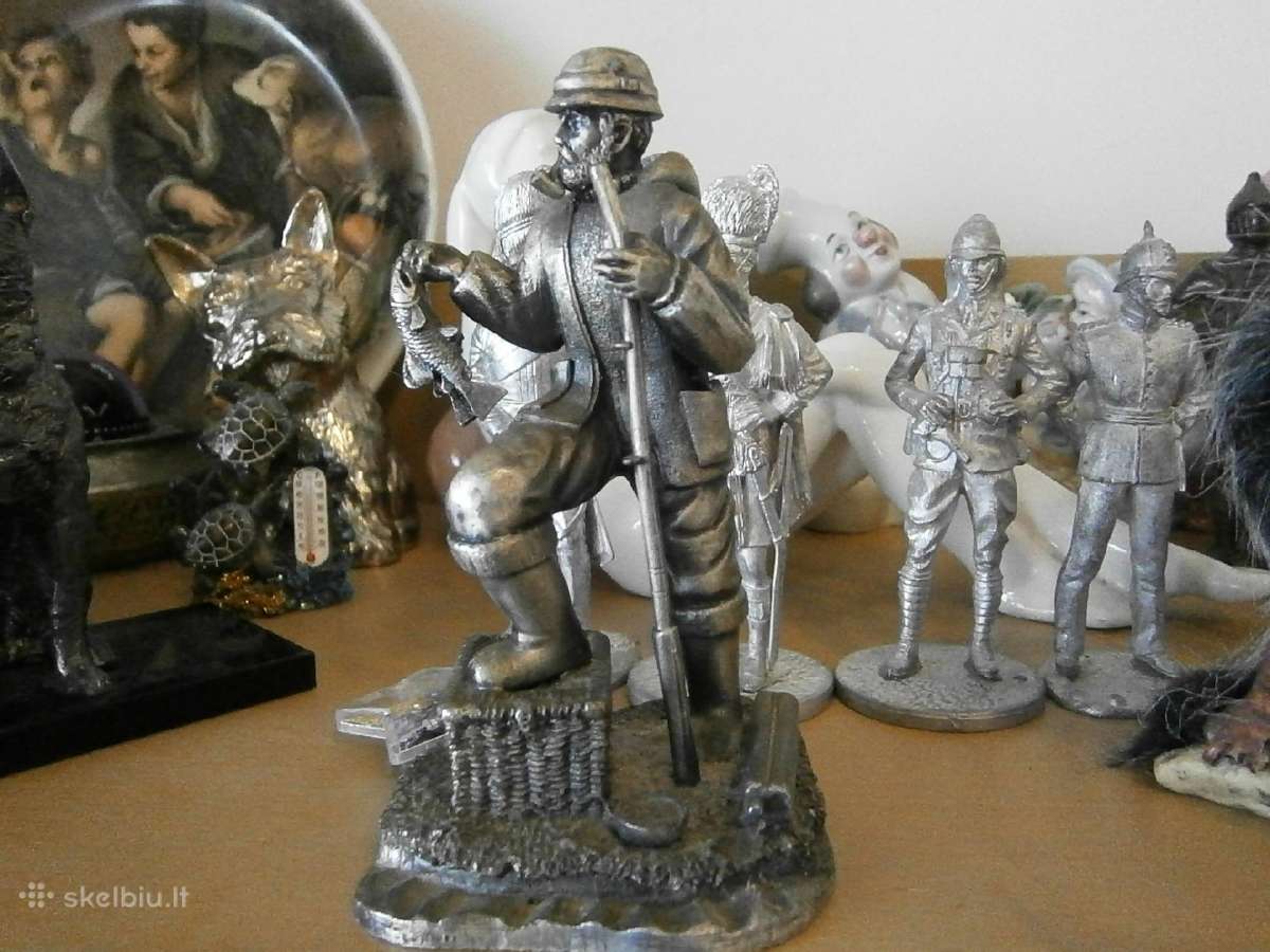 Metalinė žvejo skulptūra Leonardo kolekcijos - nuotraukos Nr. 2