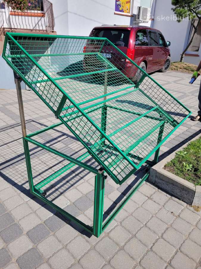 Stelažai, lentynos vaisiams ir daržovėms