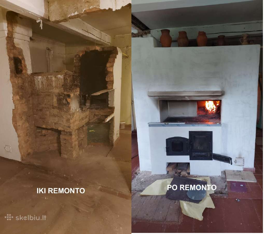 Krosnių statymas, mūrijimas, remontas, valymas - nuotraukos Nr. 23