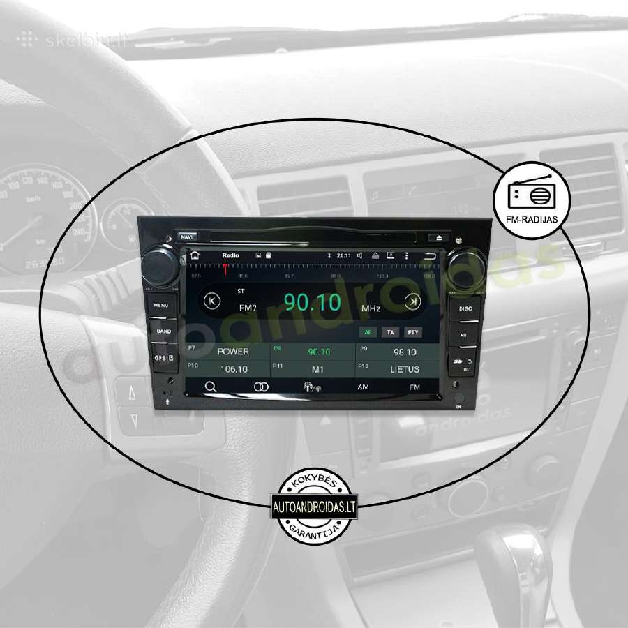 Opel 2002-11 Android multimedia Usb/GPS/WiFi/blu - nuotraukos Nr. 4