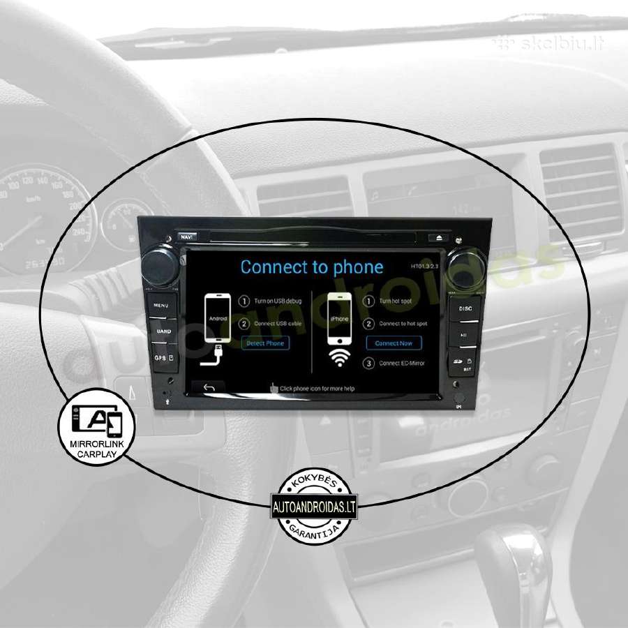 Opel 2002-11 Android multimedia Usb/GPS/WiFi/blu - nuotraukos Nr. 10