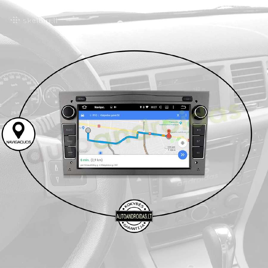 Opel 2002-11 Android multimedia Usb/GPS/WiFi/blu - nuotraukos Nr. 11