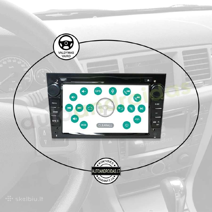 Opel 2002-11 Android multimedia Usb/GPS/WiFi/blu - nuotraukos Nr. 12