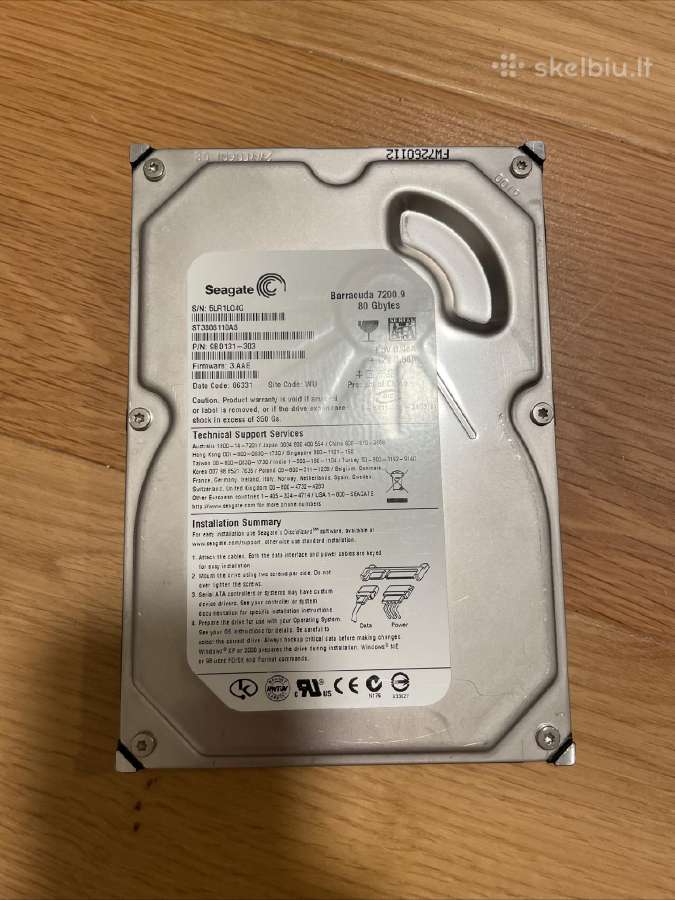 Seagate 80gb Sata