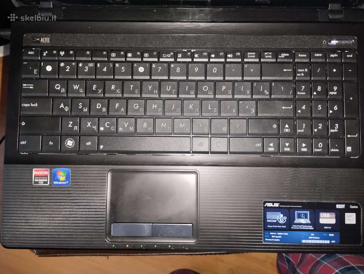 Nešiojamas kompiuteris Asus K53t - nuotraukos Nr. 2
