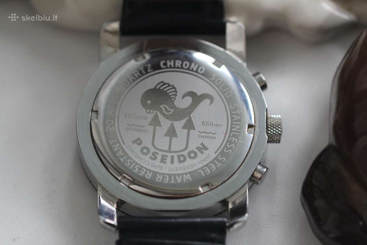 Poseidon sweden quartz Originalas riboto leidimo - nuotraukos Nr. 7