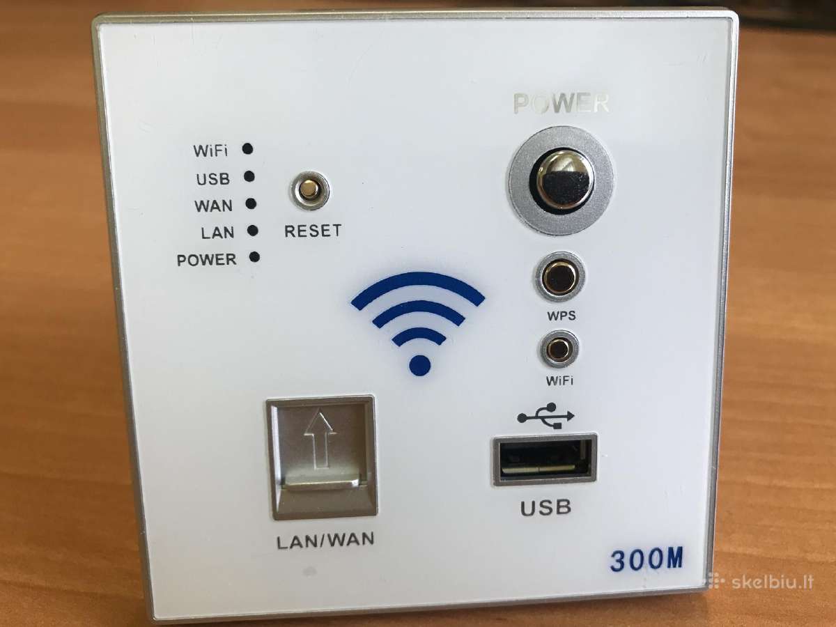 Wireless Router rozetės dėžutėje