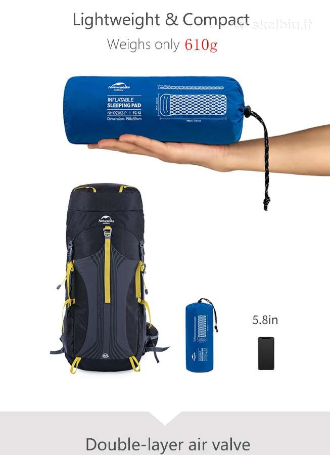Naturehike čiužinys su pagalve - nuotraukos Nr. 7