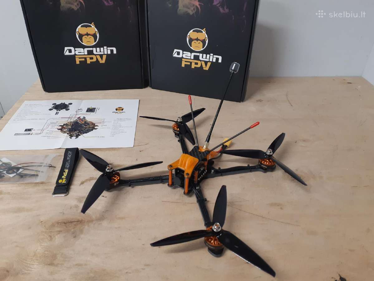 Nauji Darwin129 Fpv dronai 7" GPS long range - nuotraukos Nr. 4