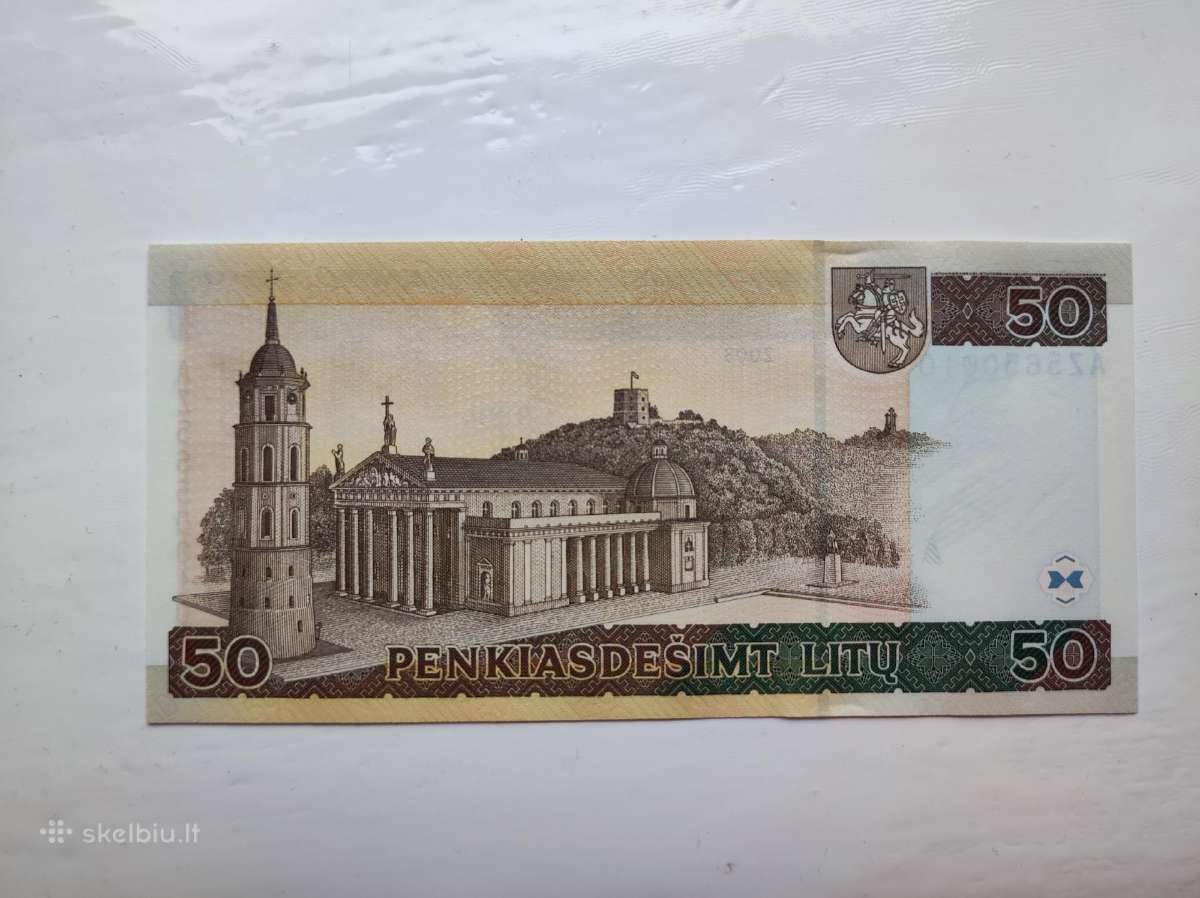 50 litų 2003 metų Az serija Unc - nuotraukos Nr. 2