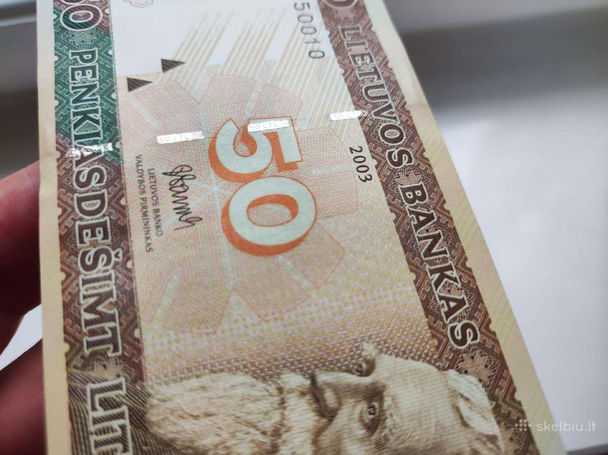 50 litų 2003 metų Az serija Unc - nuotraukos Nr. 4