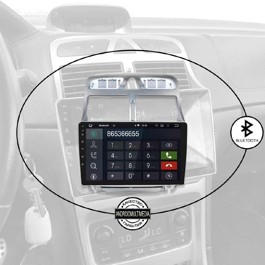 Peugeot 307 Android multimedia Usb/GPS/WiFi/bt/9" - nuotraukos Nr. 5
