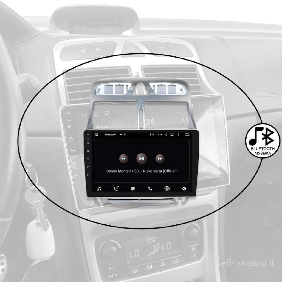 Peugeot 307 Android multimedia Usb/GPS/WiFi/bt/9" - nuotraukos Nr. 6