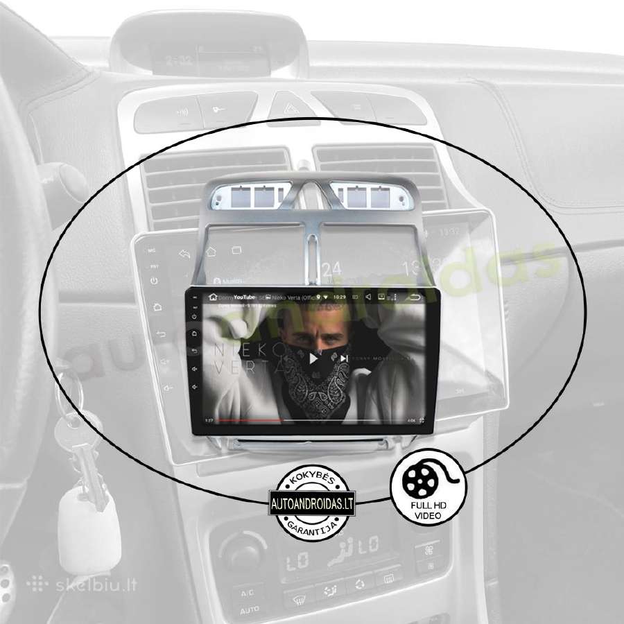 Peugeot 307 Android multimedia Usb/GPS/WiFi/bt/9" - nuotraukos Nr. 9