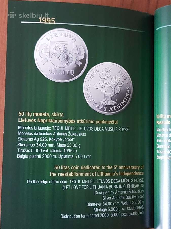 Monetų katalogas : Litai 1993 m. - 2014 m. - nuotraukos Nr. 4