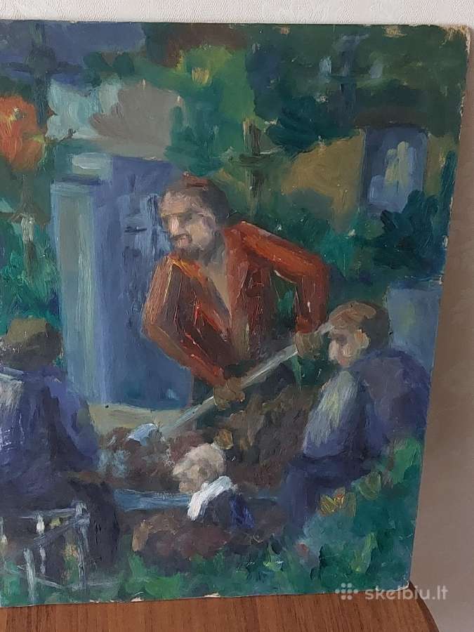 Parduodu lietuvišką paveikslą " Viečnastis ". - nuotraukos Nr. 5