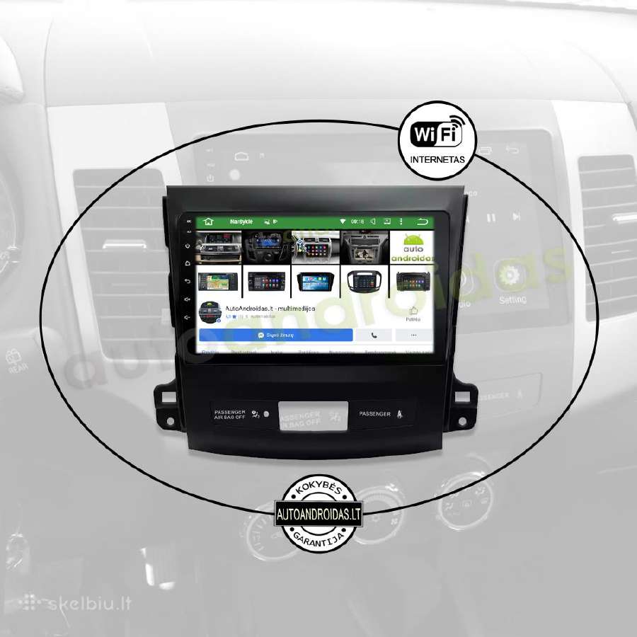 Mitsubishi Outlander Android multimedia GPS/WiFi - nuotraukos Nr. 3