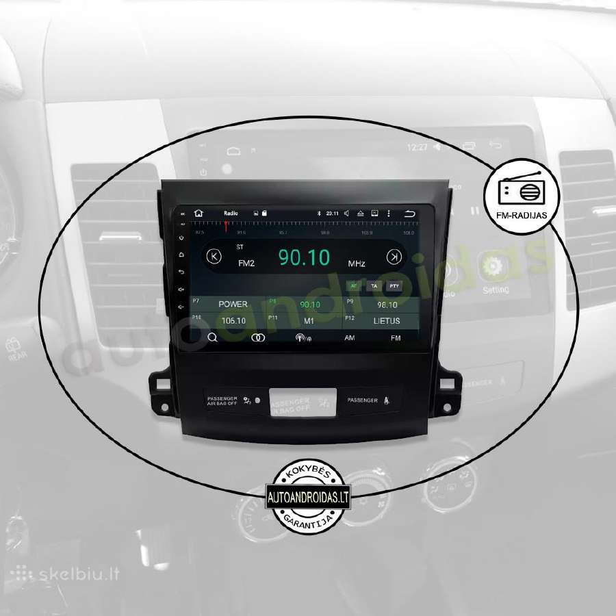 Mitsubishi Outlander Android multimedia GPS/WiFi - nuotraukos Nr. 4