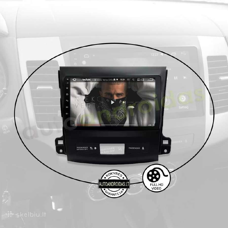 Mitsubishi Outlander Android multimedia GPS/WiFi - nuotraukos Nr. 9
