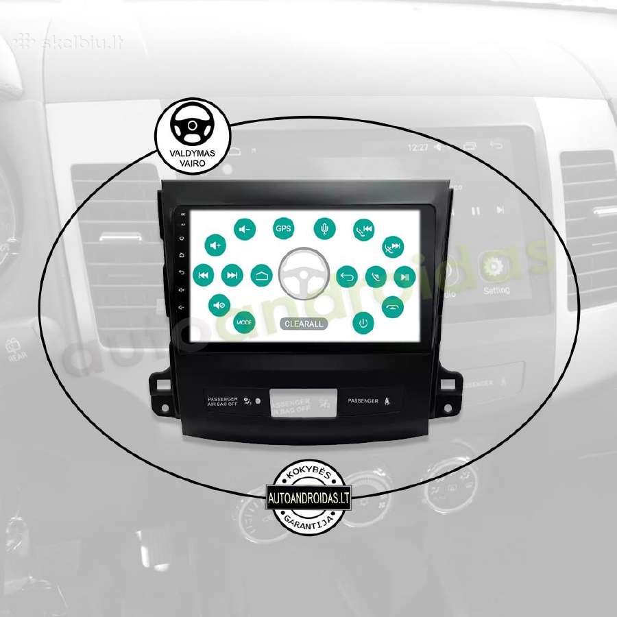 Mitsubishi Outlander Android multimedia GPS/WiFi - nuotraukos Nr. 12