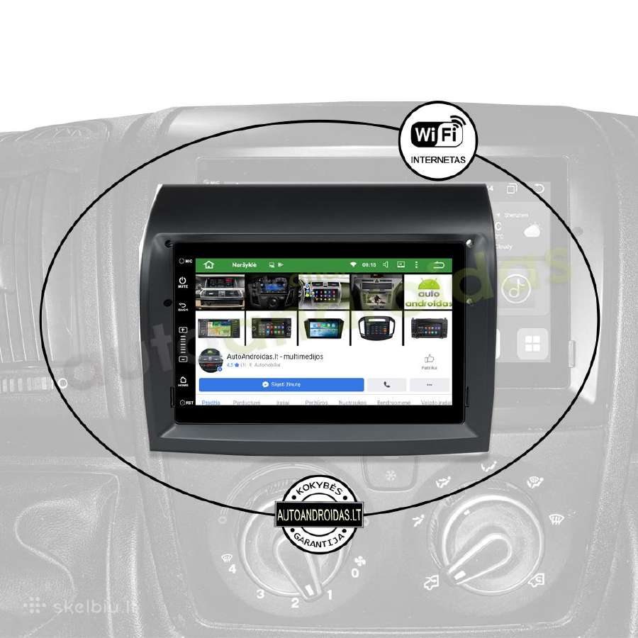 Ducato Jumper Boxer Android multimedia GPS/WiFi - nuotraukos Nr. 4