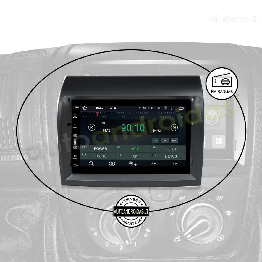 Ducato Jumper Boxer Android multimedia GPS/WiFi - nuotraukos Nr. 5