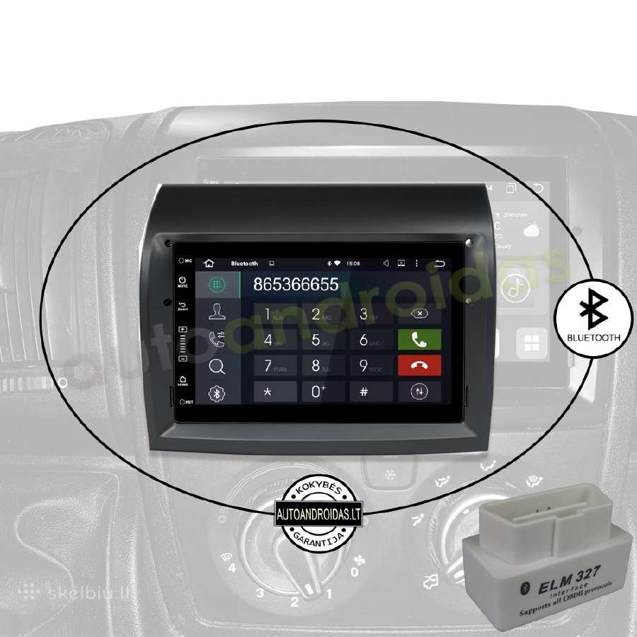 Ducato Jumper Boxer Android multimedia GPS/WiFi - nuotraukos Nr. 6