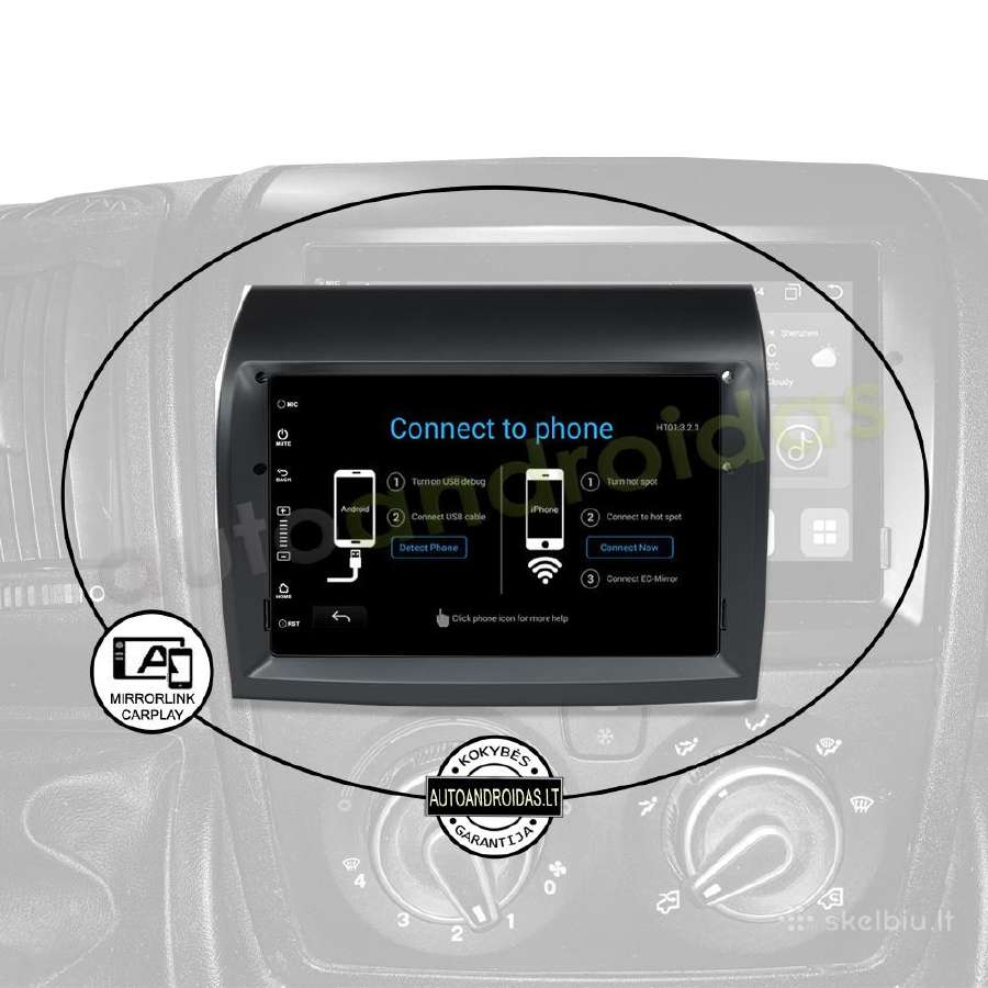 Ducato Jumper Boxer Android multimedia GPS/WiFi - nuotraukos Nr. 11