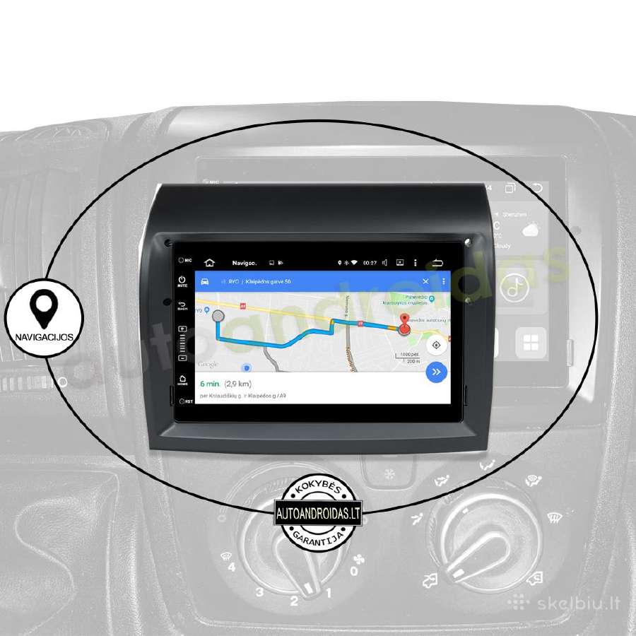 Ducato Jumper Boxer Android multimedia GPS/WiFi - nuotraukos Nr. 12