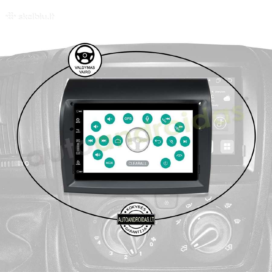 Ducato Jumper Boxer Android multimedia GPS/WiFi - nuotraukos Nr. 13