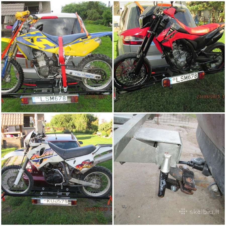 Priekaba - stovas motociklui vežti.