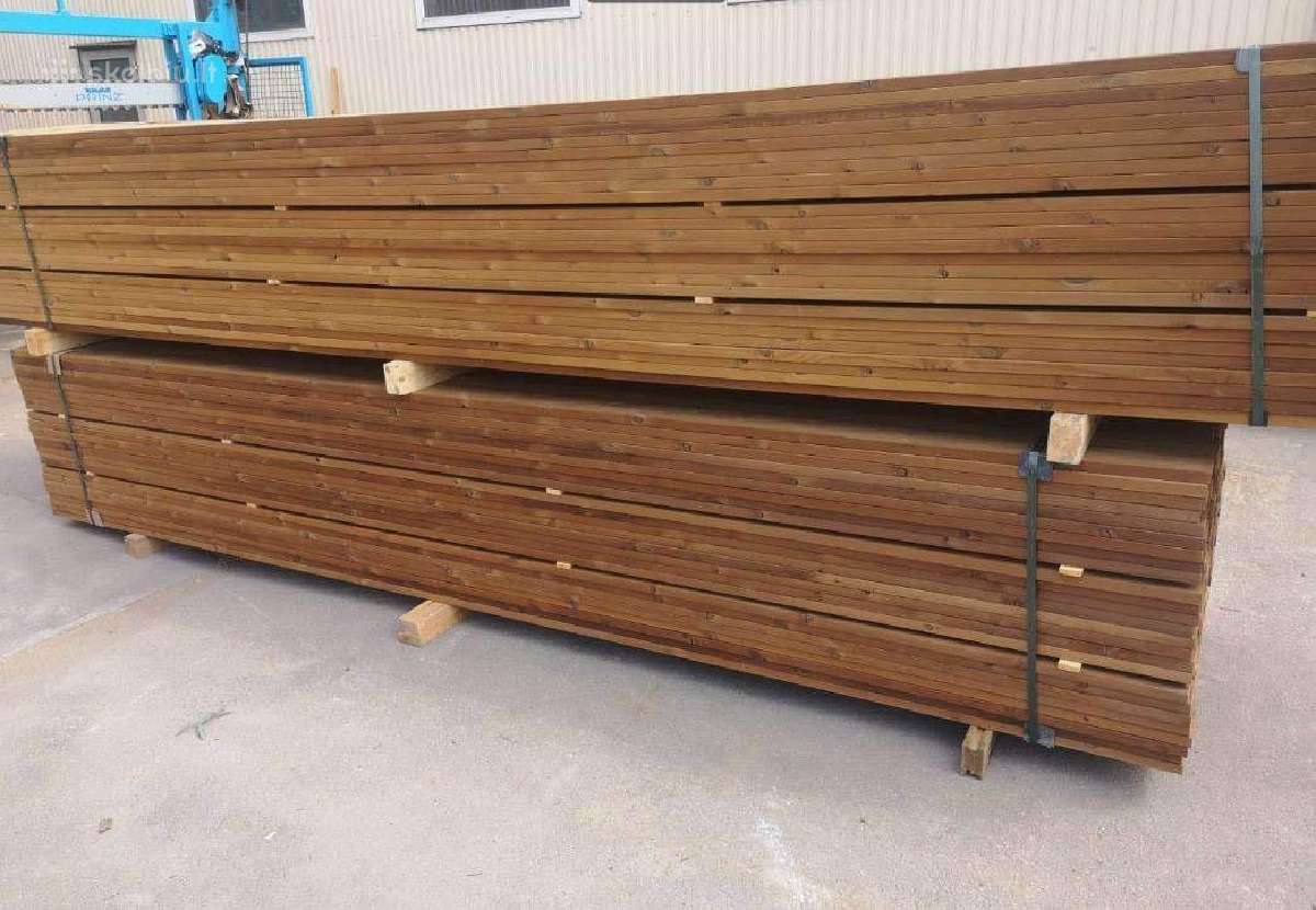 Suomiškos termo medienos terasinės Ab -25eur/m2 - nuotraukos Nr. 4