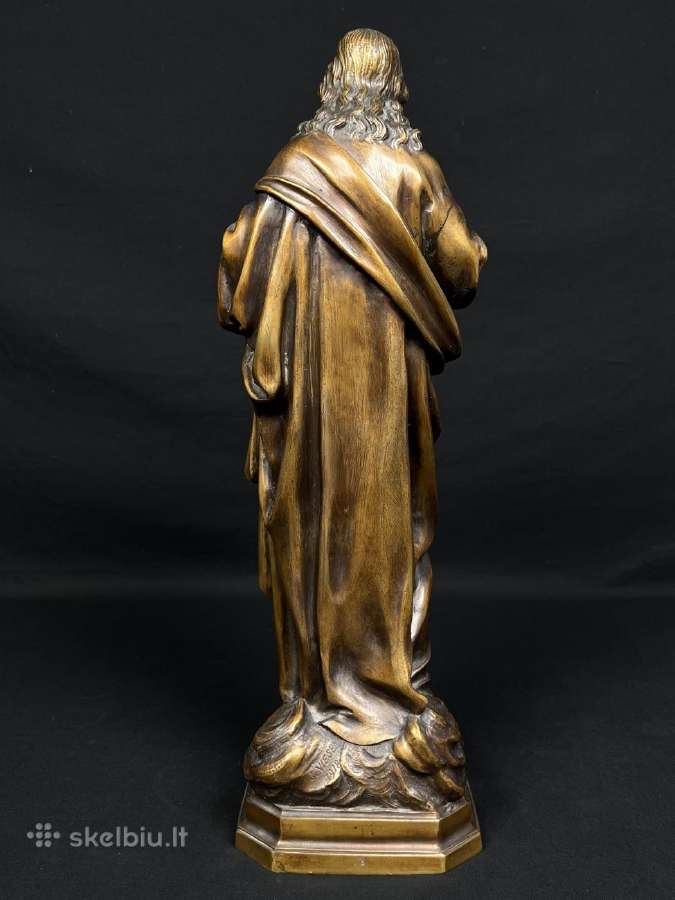 Bronzinė jėzaus skulptūra - nuotraukos Nr. 6