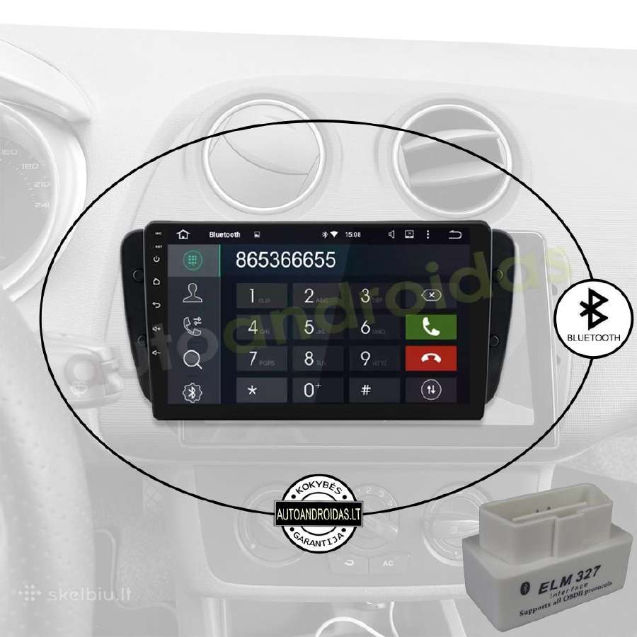 Seat Ibiza 2010-14 Android multimedia GPS/WiFi/bt - nuotraukos Nr. 5