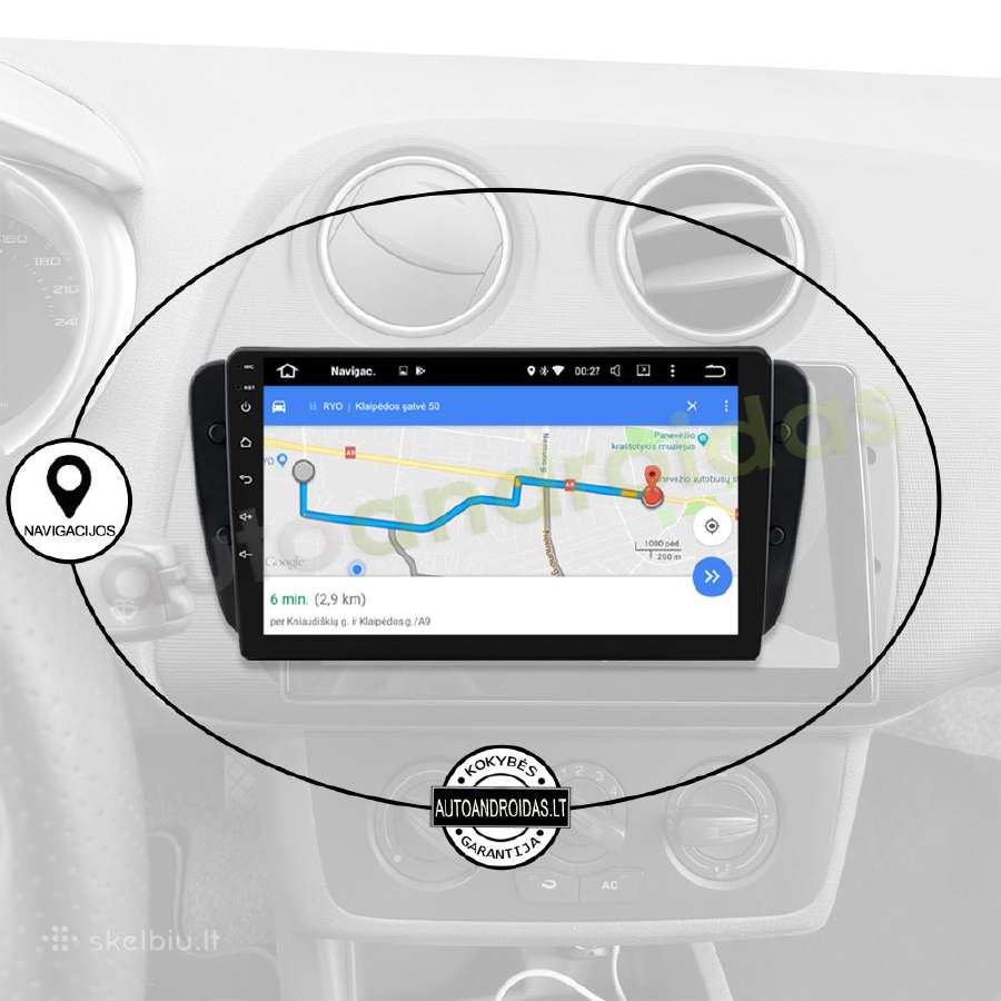 Seat Ibiza 2010-14 Android multimedia GPS/WiFi/bt - nuotraukos Nr. 11