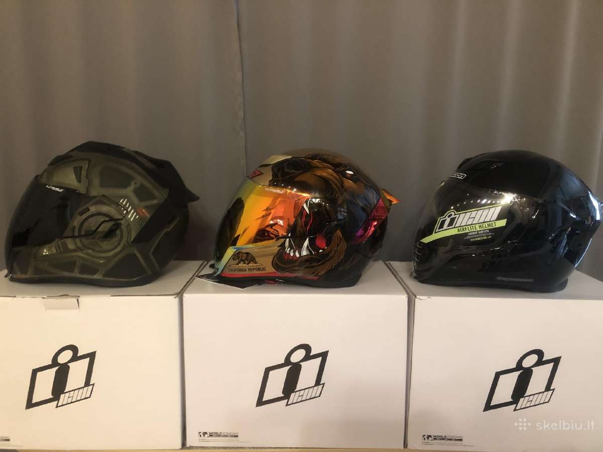 Icon ,Scorpion moto šalmai - nuotraukos Nr. 4