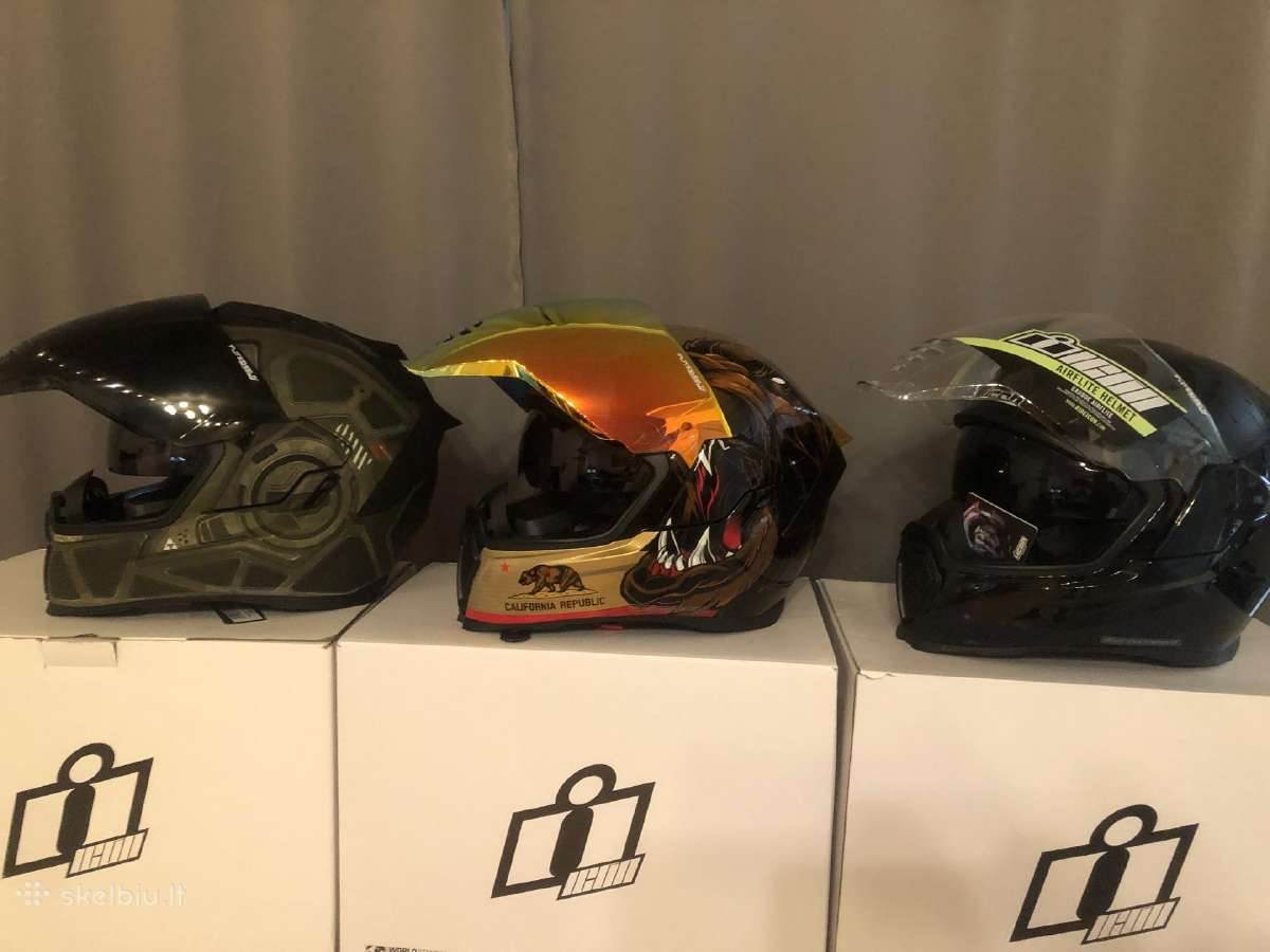 Icon ,Scorpion moto šalmai - nuotraukos Nr. 5