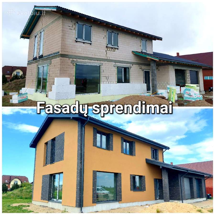 Fasadų šiltinimas, dekoras, klinkeris. Klaipėda - nuotraukos Nr. 5