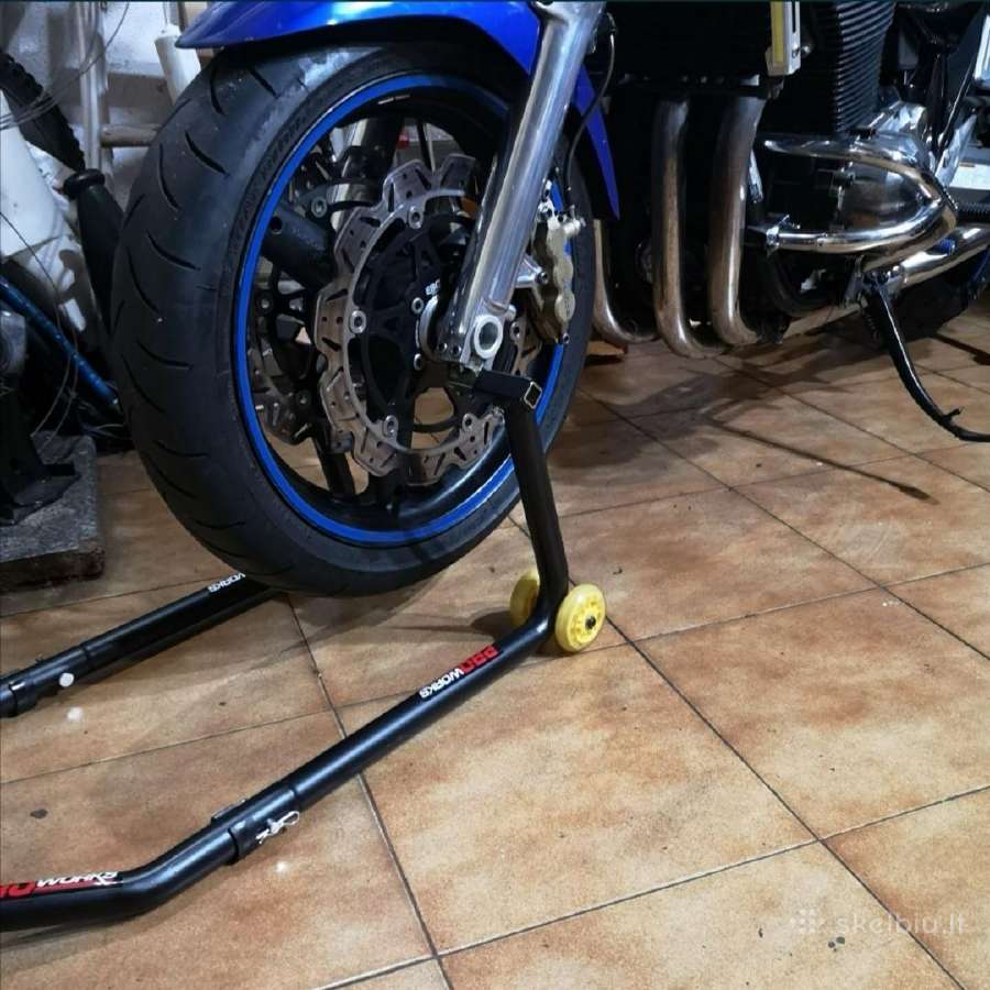 Naujas universalus moto stovas priekiui ir galui - nuotraukos Nr. 3