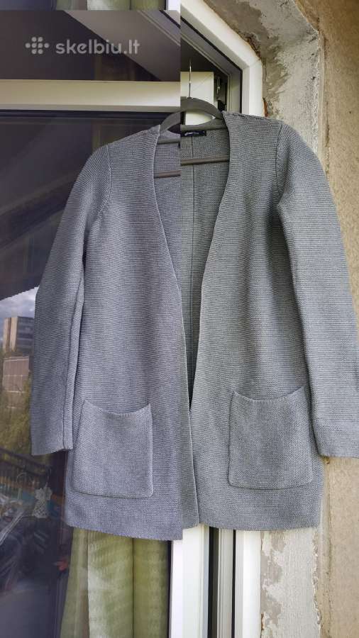 Gina Tricot medvilninis megztas kardiganas su kiše