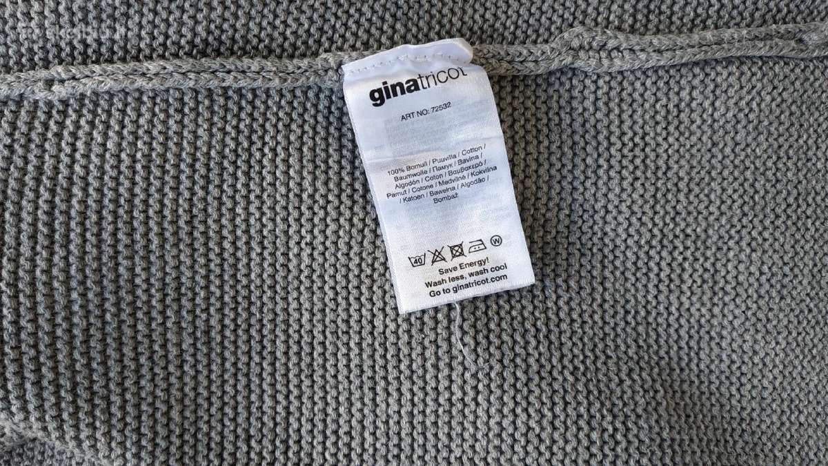 Gina Tricot medvilninis megztas kardiganas su kiše - nuotraukos Nr. 4