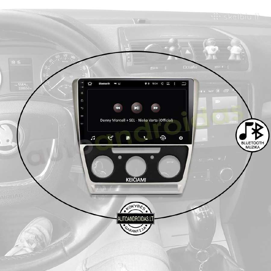 Skoda Octavia Android multimedia Usb/GPS/WiFi/10" - nuotraukos Nr. 6