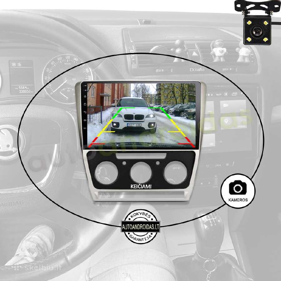 Skoda Octavia Android multimedia Usb/GPS/WiFi/10" - nuotraukos Nr. 7