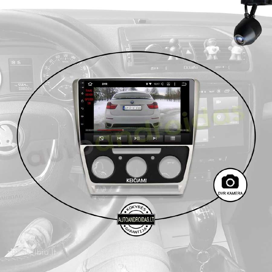 Skoda Octavia Android multimedia Usb/GPS/WiFi/10" - nuotraukos Nr. 8