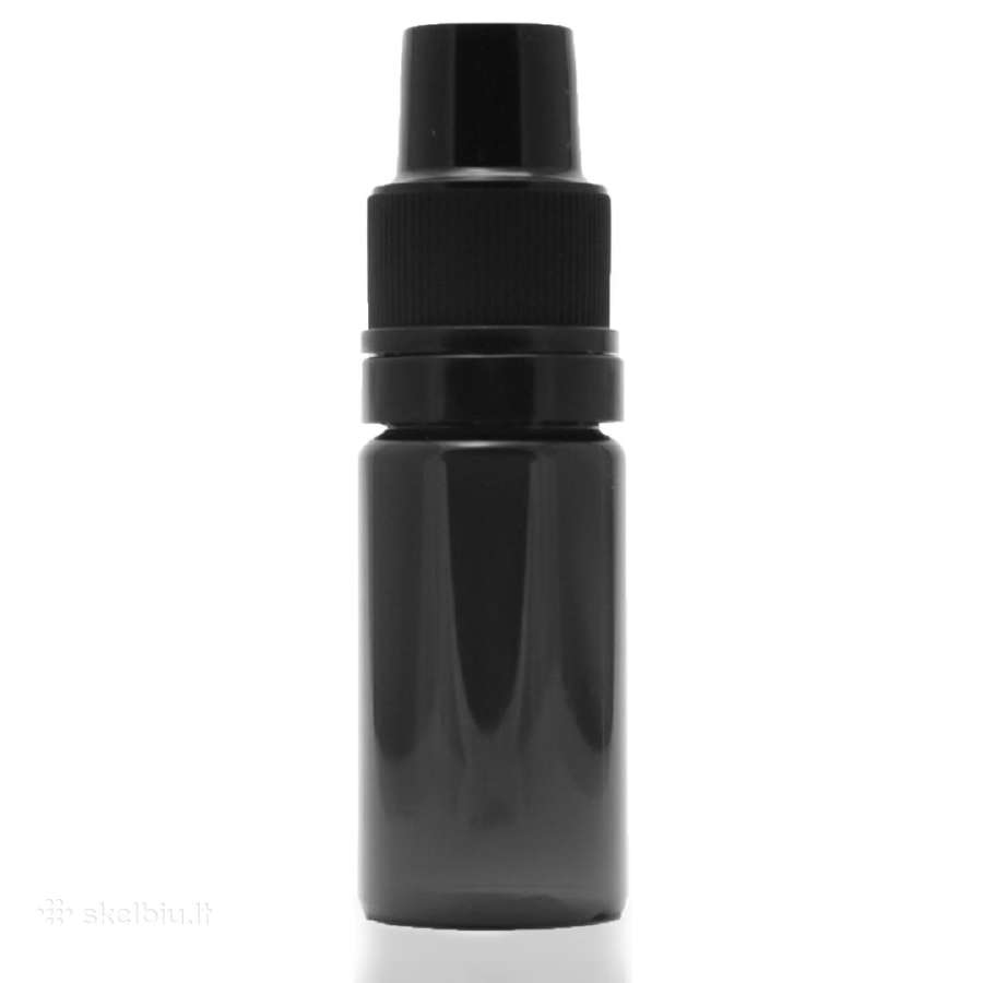 Juodi Plastikiniai 10ml Buteliukai