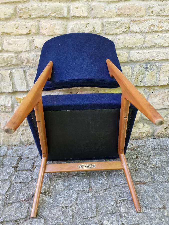 Vintažinis mid century Thonet fotelis - nuotraukos Nr. 17